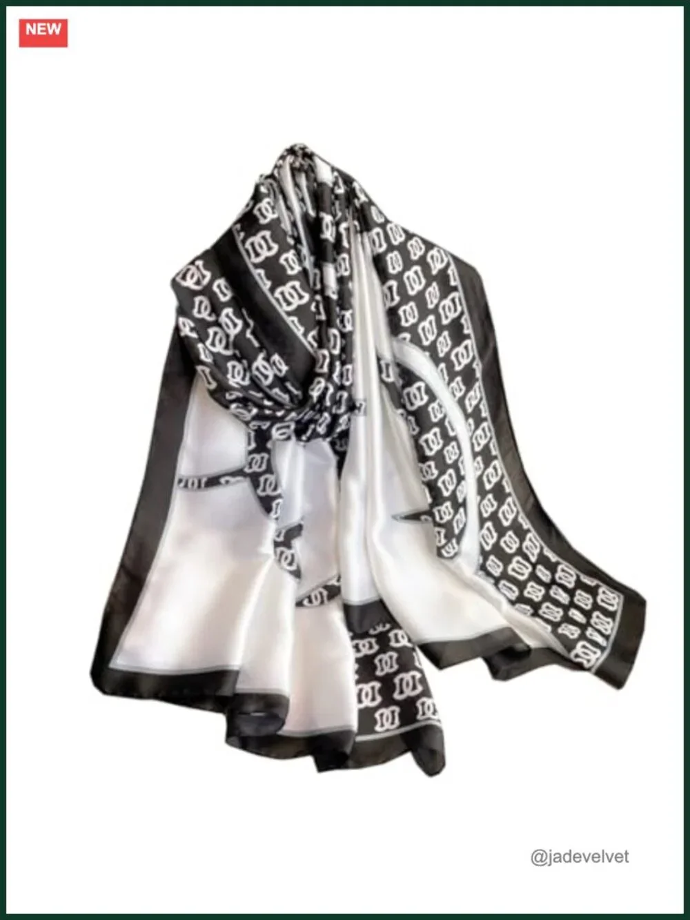Silk Feel Long Scarf Shawl Wrap Fashion Scarf Soft Large Lightweight Travel